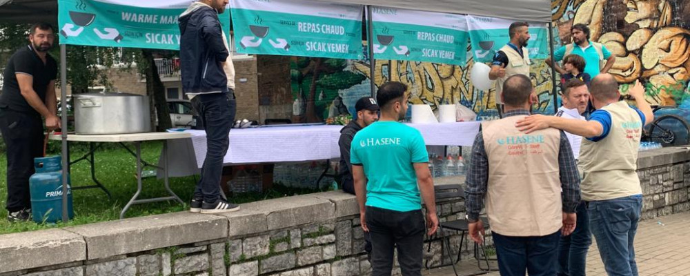 Verviers Bölgesinde Yardım Çadırı